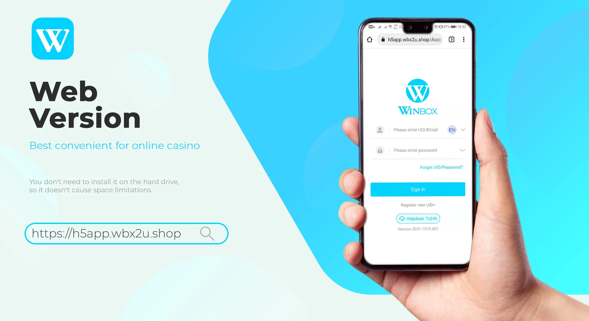 h5 winbox register web version